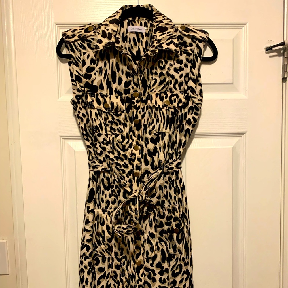FINAL SALE! CK Button up Cargo style dress